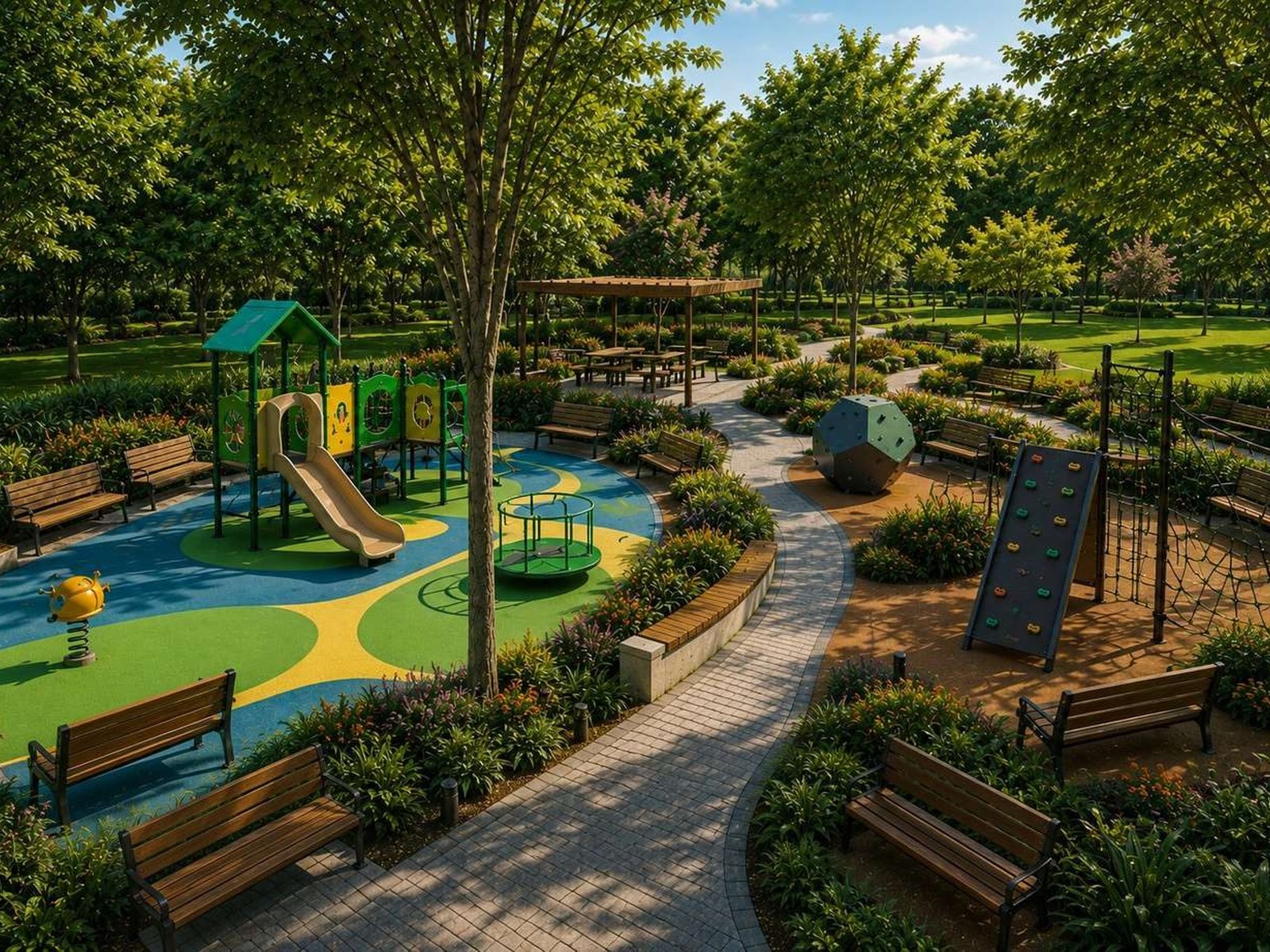 Hutu Orchard estate: Parks and greens