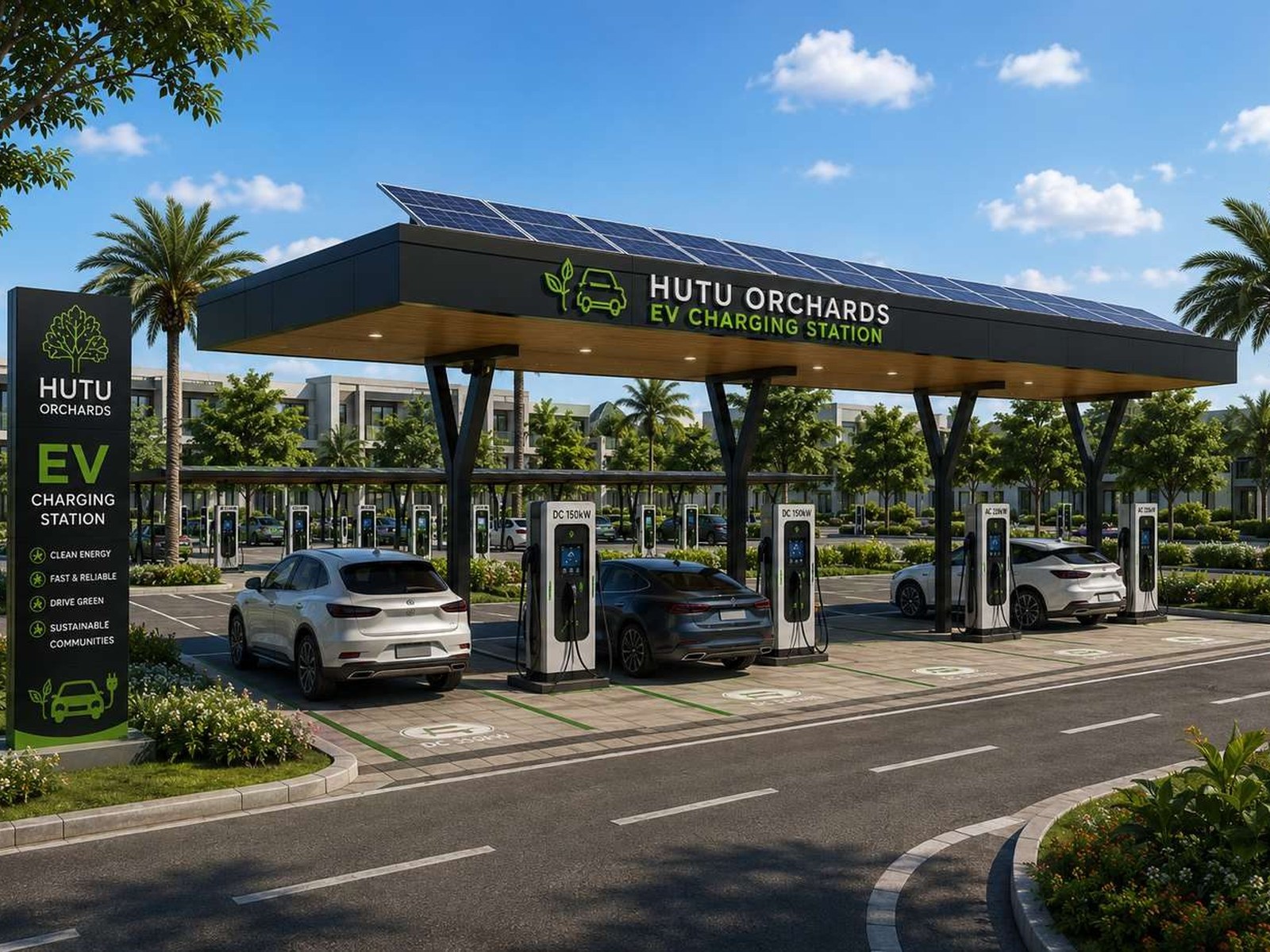 Hutu Orchard estate: EV charging